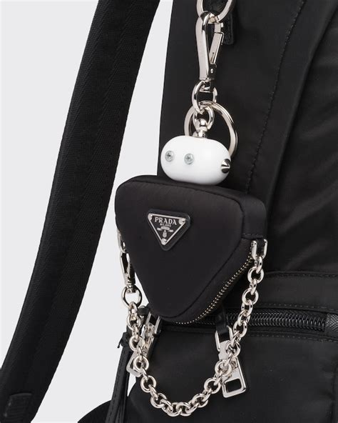 keyring prada|Prada nylon keychains.